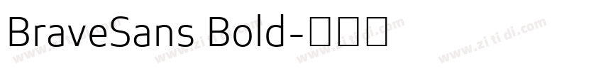 BraveSans Bold字体转换